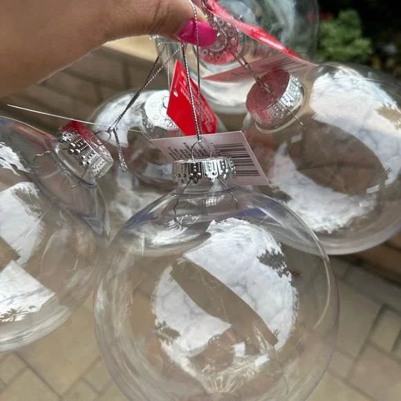 5 X 5” DIY plastic large ornaments crafts round ball - Picture 6 of 12